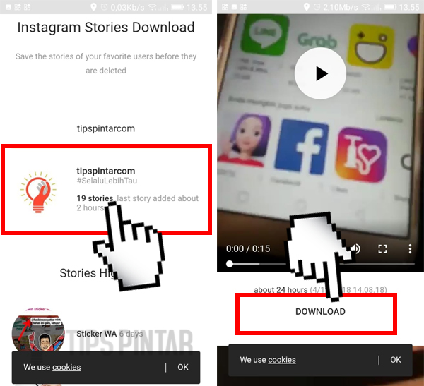 Cara Download Video Instagram Story