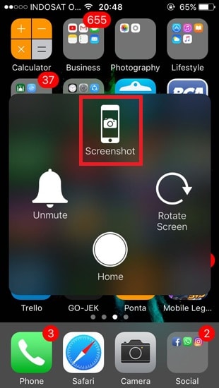 Cara Kedua Screenshot di Smartphone Iphone