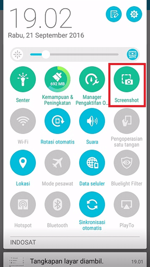 Cara Ketiga Screenshot di Smartphone Asus