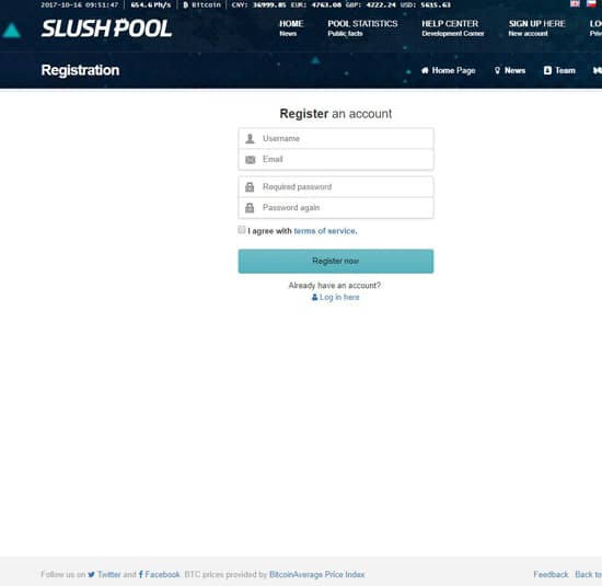 Register di Web SlashPool