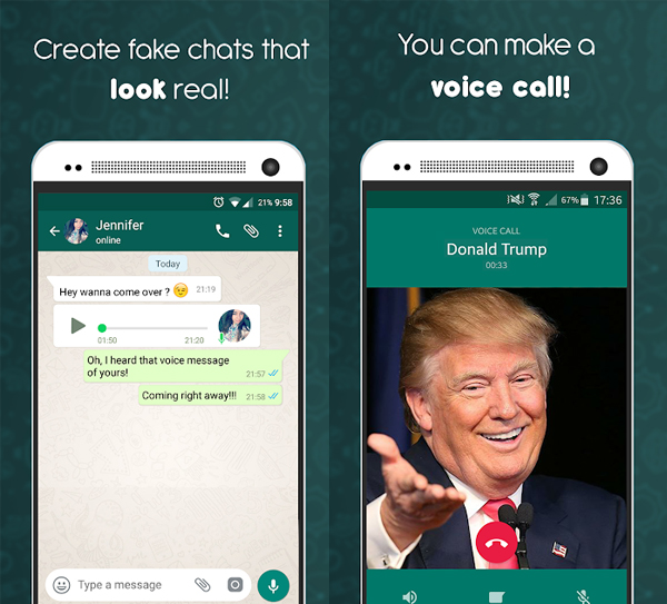 Aplikasi Fake Chat Conversations.