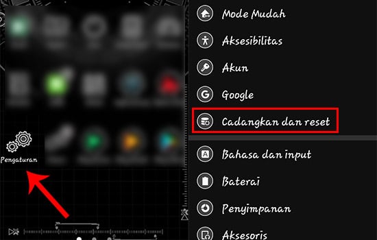 Masuk ke Setting