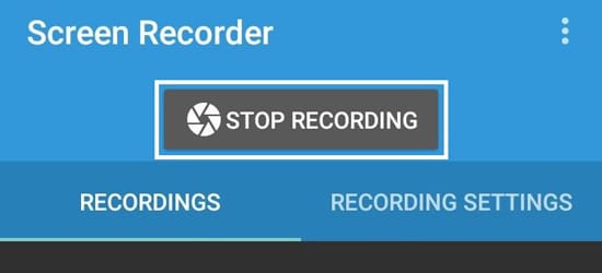Stop Recording
