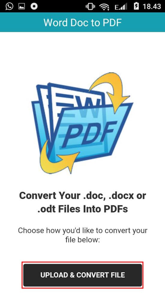 Buka Aplikasi Word to PDF