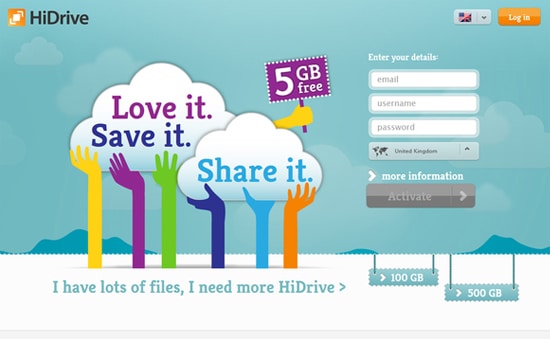 Cloud Storage HiDrive