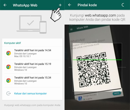 Pindai Kode WhatsApp Web
