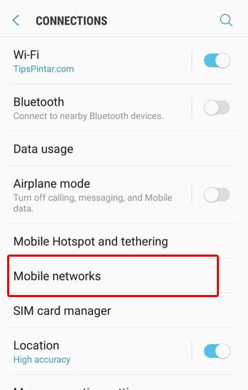 Pilih Mobile Network