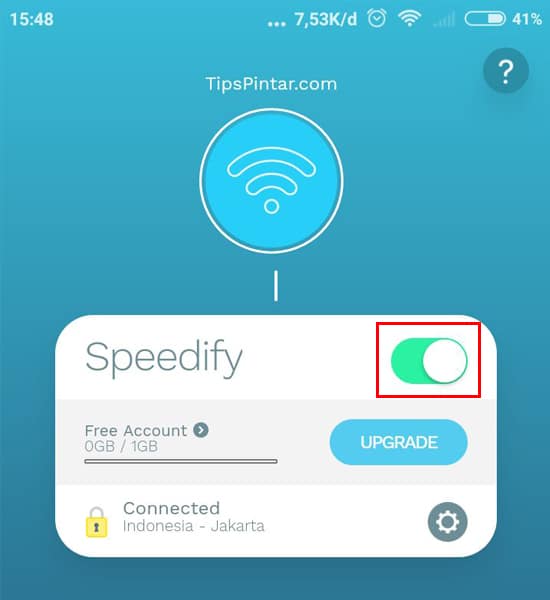 Aktifkan Speedify VPN