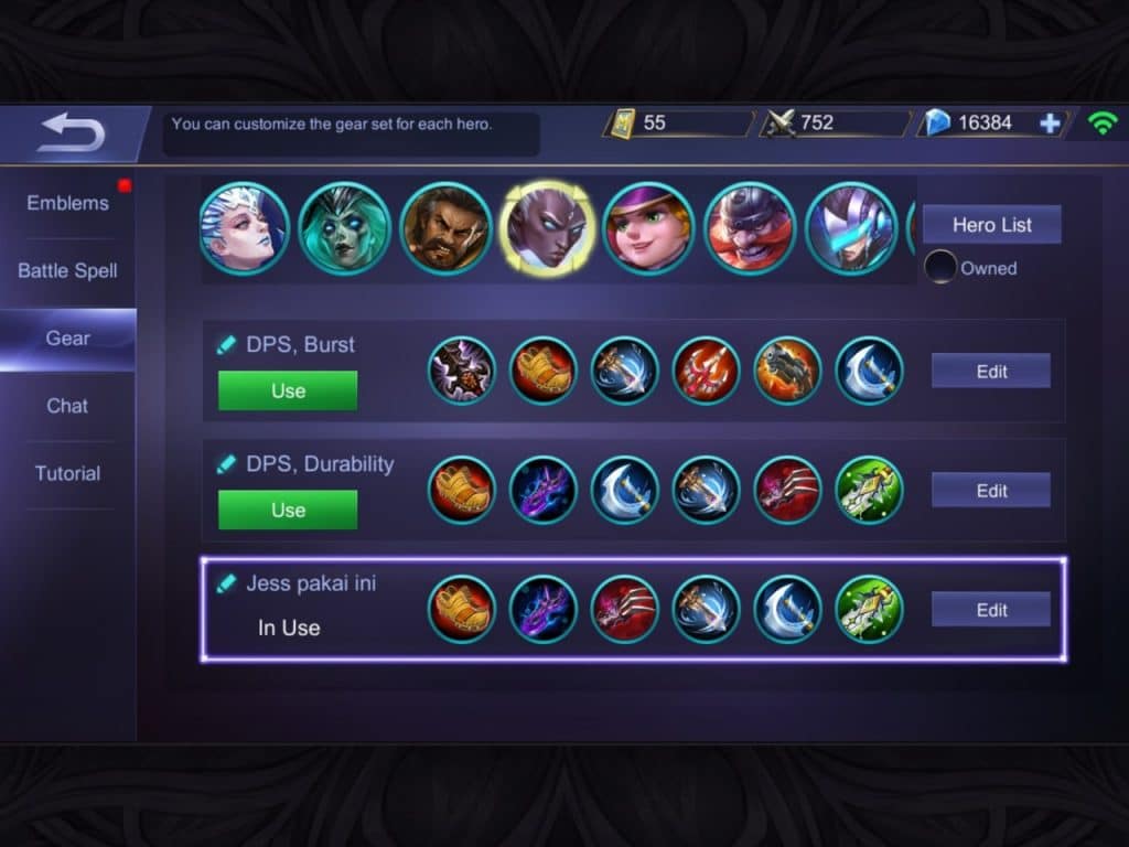 Karrie- Build Item Jess No Limit