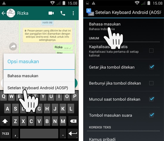 Setelan Keyboard Android (AOSP)