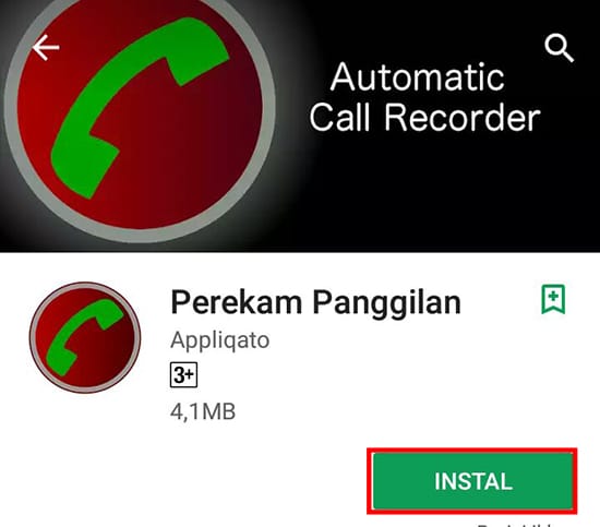 Instal Autocatic Call Recorder