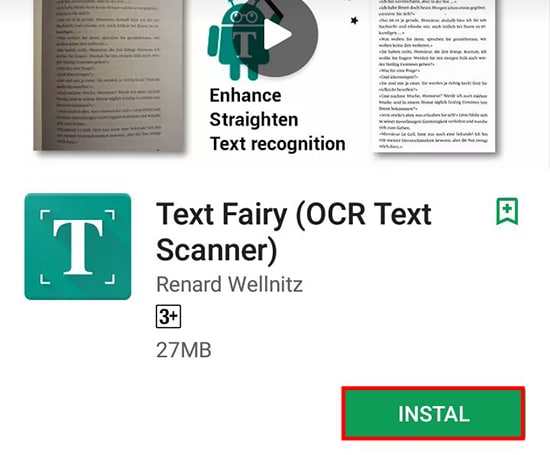 Instal Text Fairy