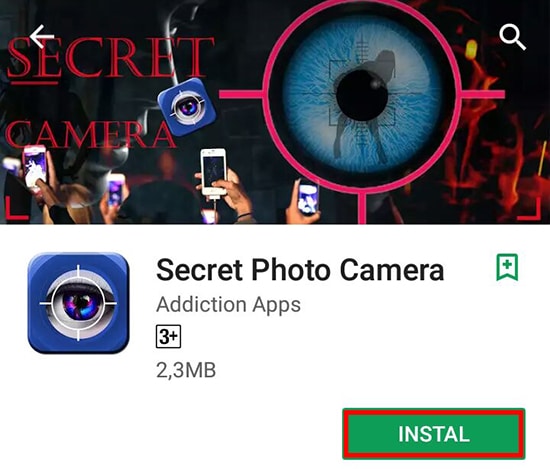 Install Aplikasi Secret Photo Camera