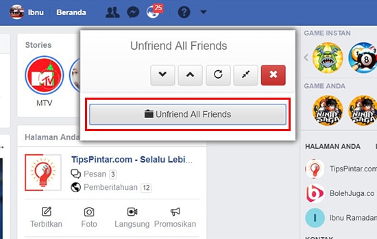 Unfriend All Friends