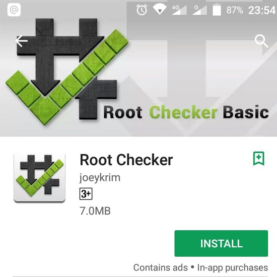 Install Aplikasi Root Checker