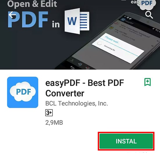Install Aplikasi easyPDF