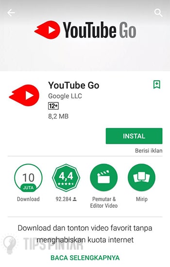 Install YouTube Go