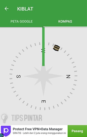 Arah kiblat online tanpa aplikasi