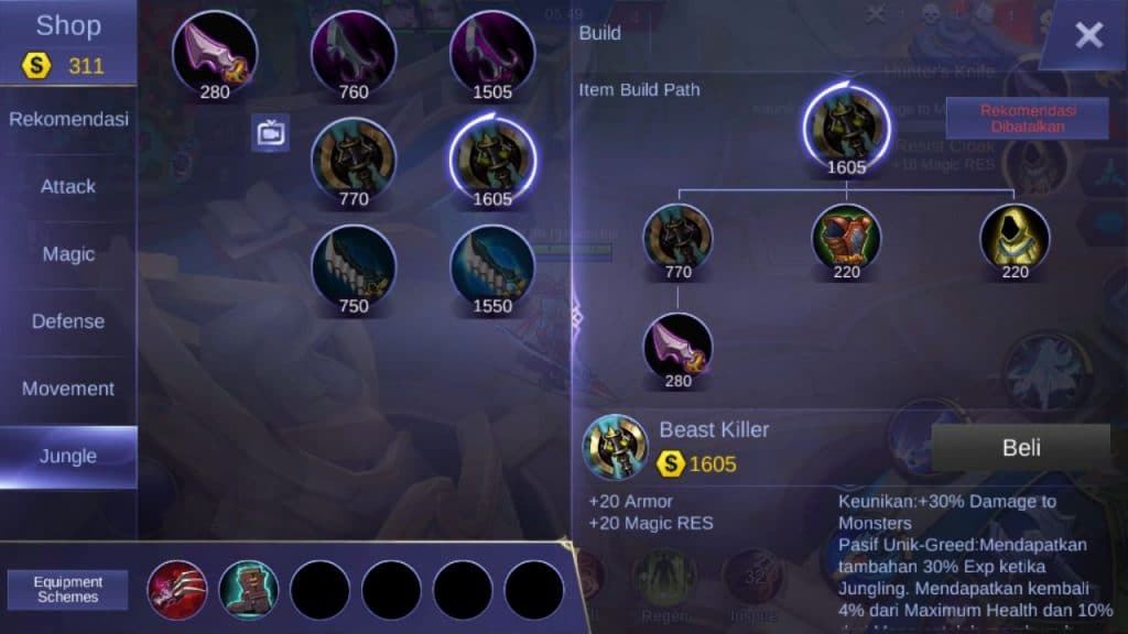 Beast Killer - Item Mobile Legends
