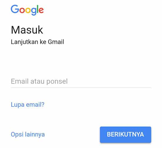 Buka Gmail