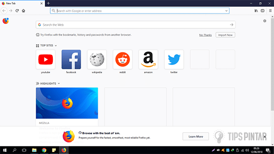 Buka Mozilla