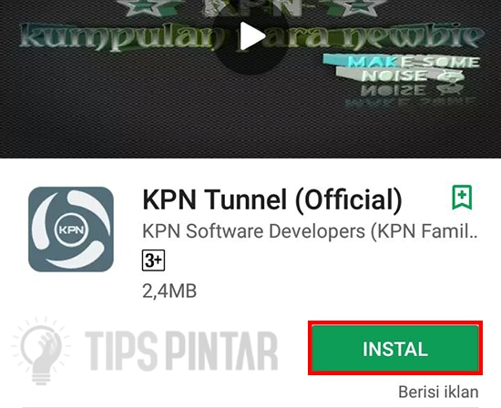 Install Aplikasi KPN Tunnel