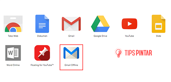 Pilih Gmail Offline