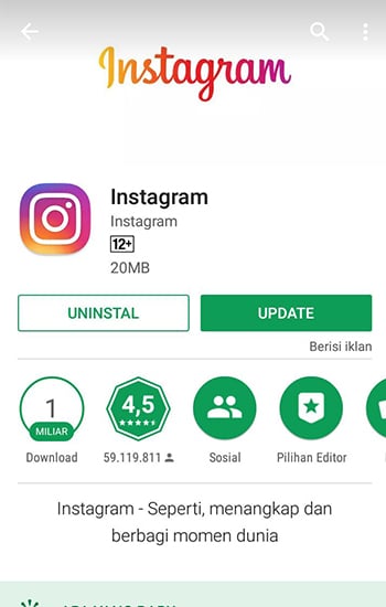 Update Instagram