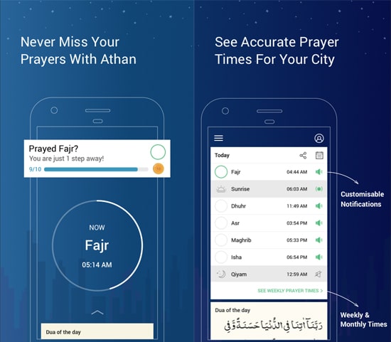Athan: Prayer Time, Quran, Azan and Qibla Compass