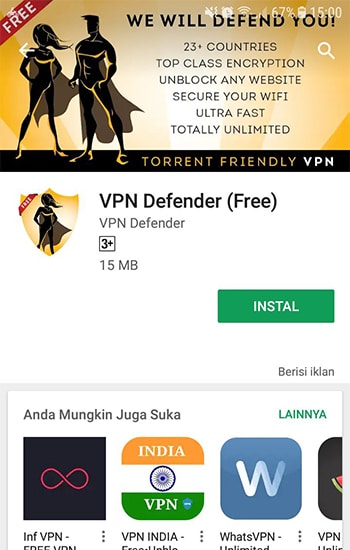 Install VPN Defender