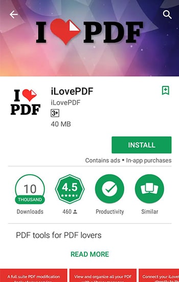 Install iLove PDF