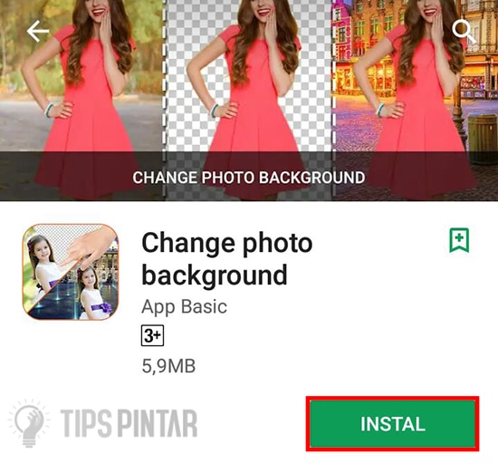Install Aplikasi Change photo background
