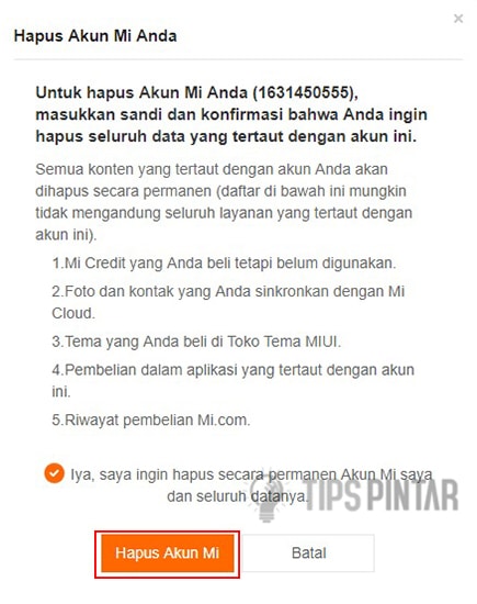 3 Cara Menghapus Akun Mi Secara Permanen 100 Berhasil