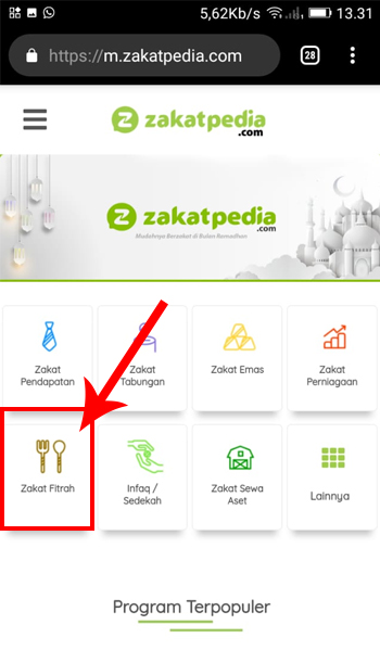 Cara Membayar Zakat Online
