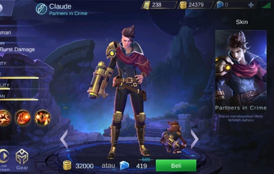 Claude - Hero Mobile Legends