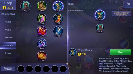 Rapid Boots - Item Mobile Legends