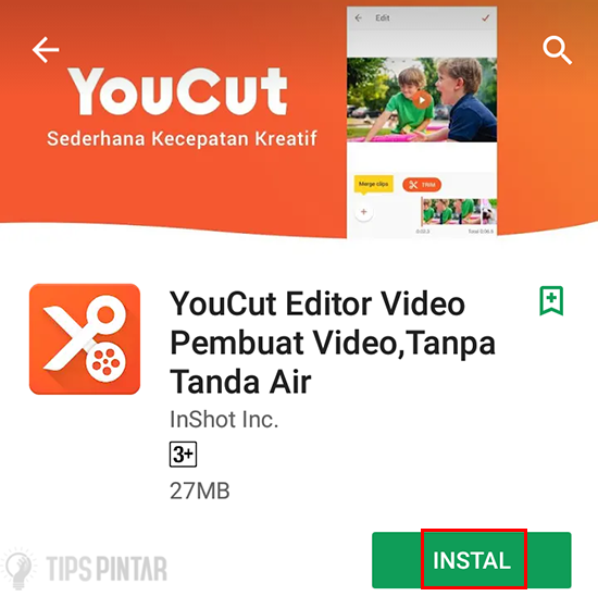 Install Aplikasi YouCut Editor Video