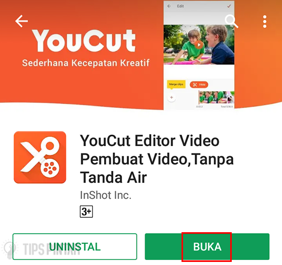 Buka Aplikasi YouCut Editor Video