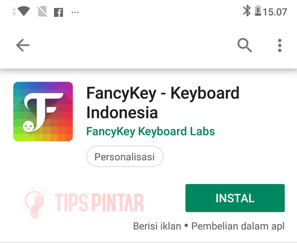 Install Aplikasi FancyKey - Keyboard Indonesia
