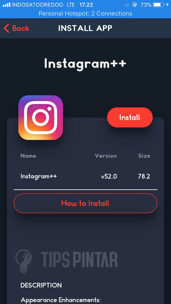 Install Instagram++