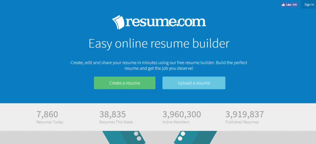 Resume.com Template CV Gratis