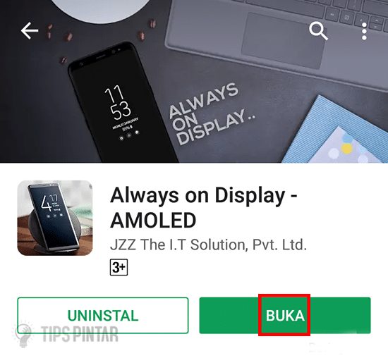 Buka Aplikasi Always on Display