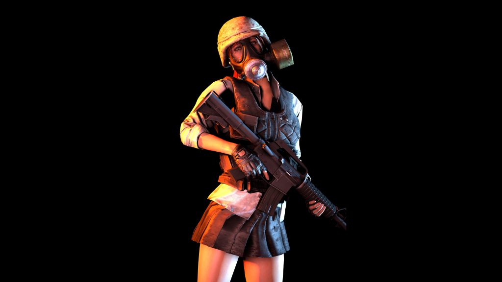 Girl With Gas Mask