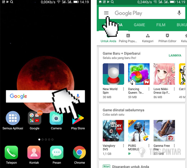 Cara blokir aplikasi di google play store 2021