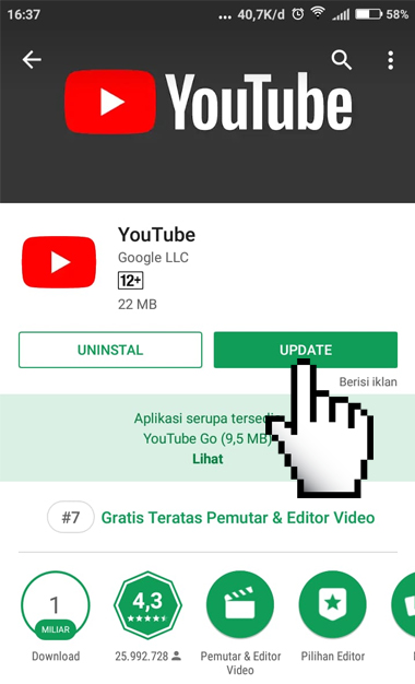 Kenapa youtube tidak bisa dibuka