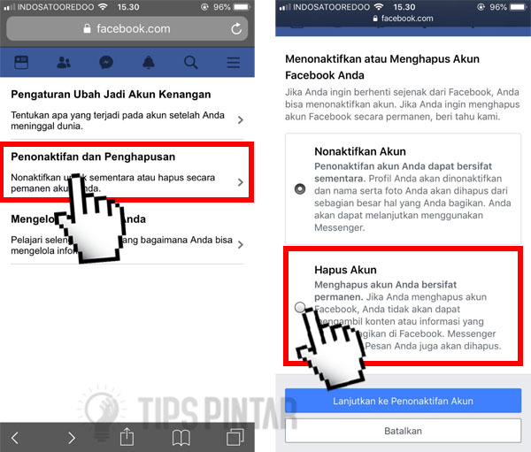 Cara Menonaktifkan Facebook Sementara & Permanen