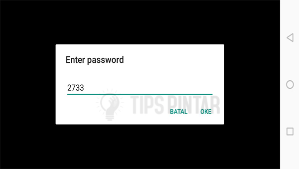 Masukkan Password Aplikasi