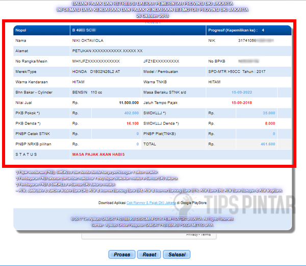 Cara Mengecek Pajak Kendaraan Motor Online