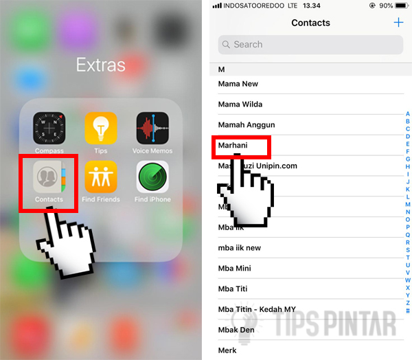 Cara Menghapus Kontak di iPhone