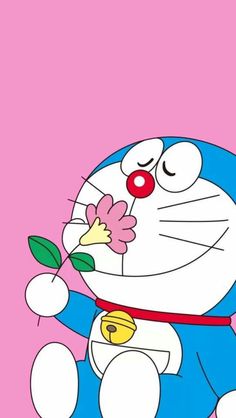 Doraemon Mencium Bunga